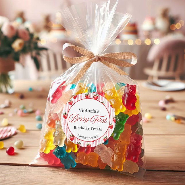 Étiquette de sac de traitement fraise (Créateur téléchargé)