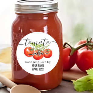 Étiquette de salsa à la tomate sur mesure