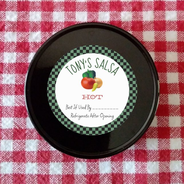 Étiquette de salsa maison personnalisé (Créateur téléchargé)