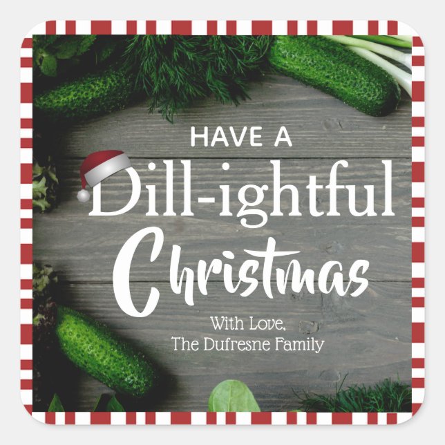 Étiquette de saucisses de Noël maison (Devant)