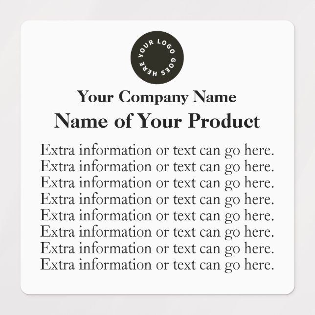 Étiquette de savon imperméable ou cosmétique avec  (Design 1)