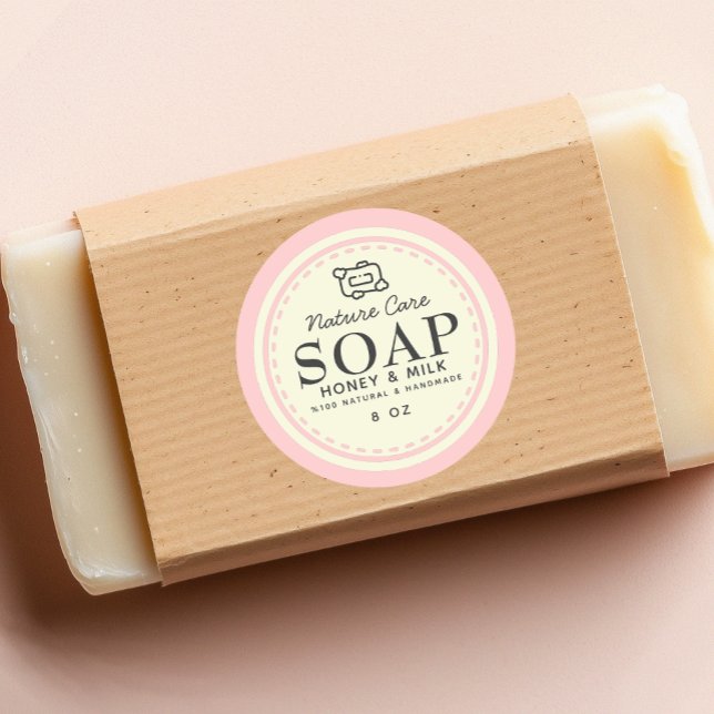 Étiquette de savon Pastel Vintage (Créateur téléchargé)