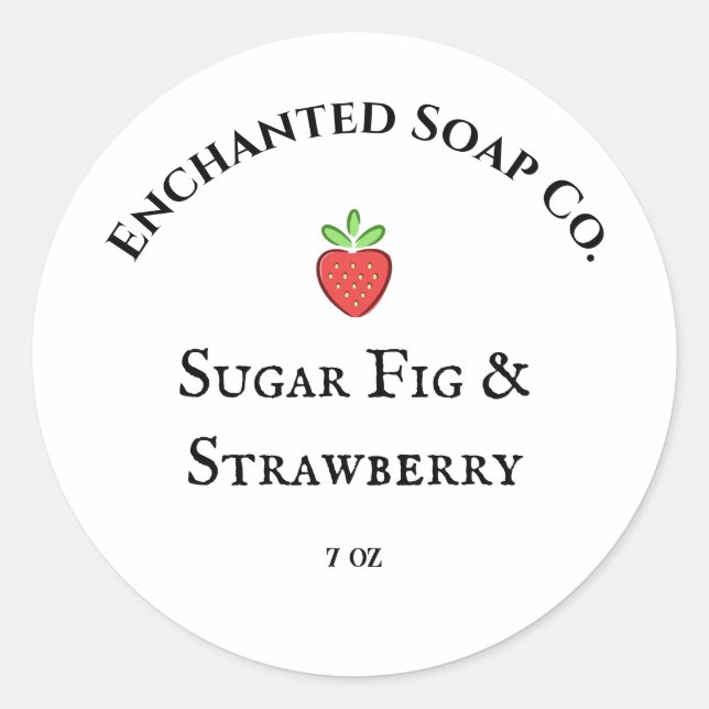 Étiquette de savon Whimsical (Devant)