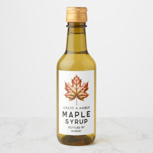 Étiquette de sirop d'érable