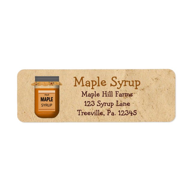 Étiquette de sirop d'érable Étiquette de petit pro (Devant)