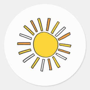 Étiquette de soleil