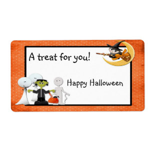 Étiquette de spectres de Halloween