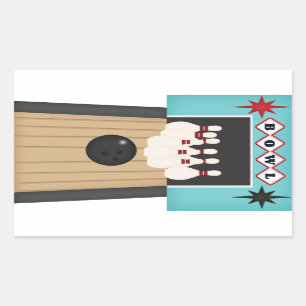 Étiquette de sport Fun Bowling Lane