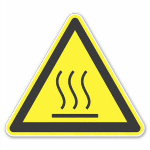 Étiquette de surface chaude à risque de brûlure
