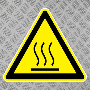 Étiquette de surface chaude à risque de brûlure
