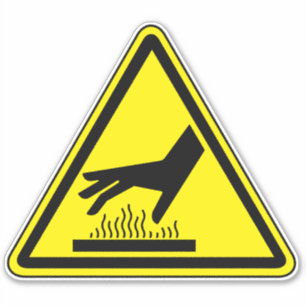 Étiquette de surface chaude à risque de brûlure