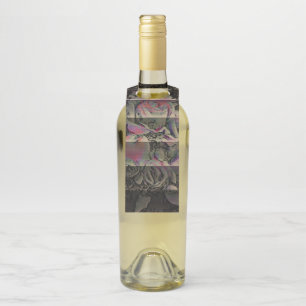 Étiquette de suspension de bouteille Techno Bouque