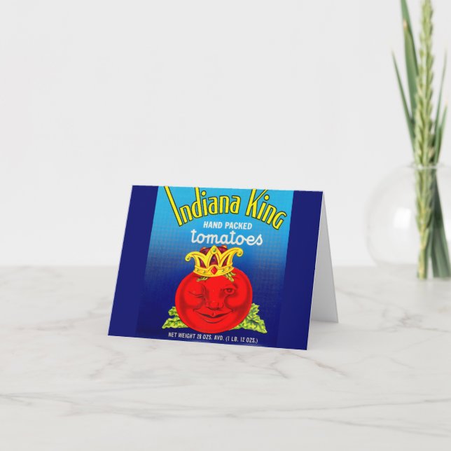 Étiquette de tomates Indiana King (Devant)