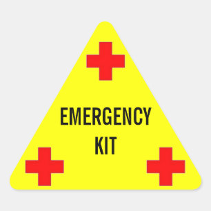 Étiquette de trousse d'urgence