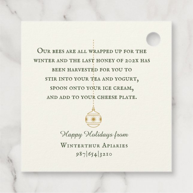 Étiquette de vacances pour paniers cadeaux et Sacs (Dos)