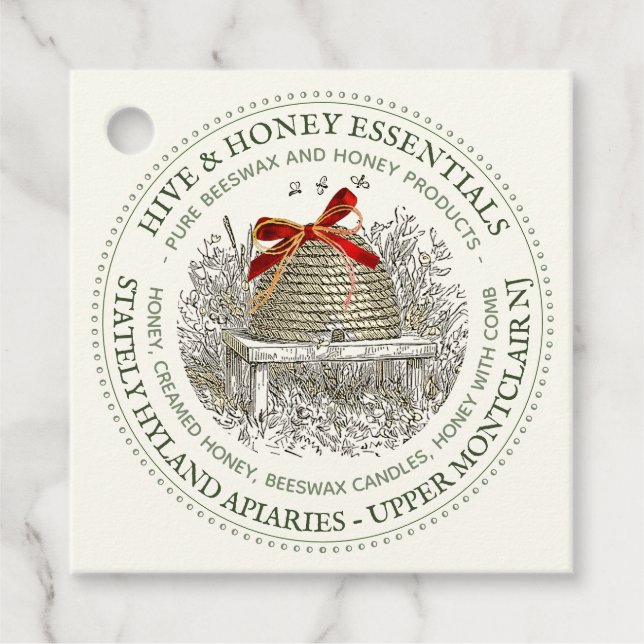 Étiquette de vacances pour paniers cadeaux et Sacs (Devant)