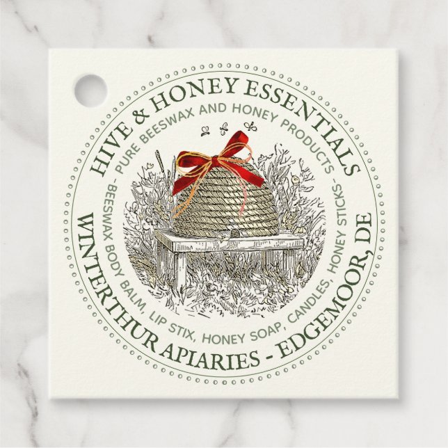 Étiquette de vacances pour paniers cadeaux et Sacs (Devant)