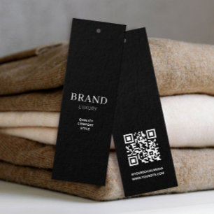 Étiquette de vêtements de marque minimaliste d'ent