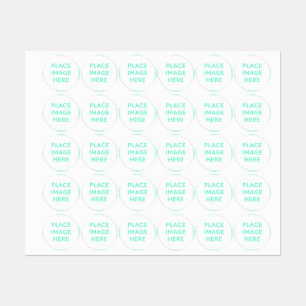 Étiquette de vêtements en petit cercle