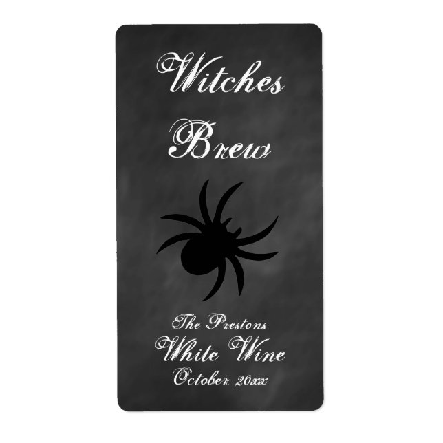 Étiquette de vin Black Spider (Devant)