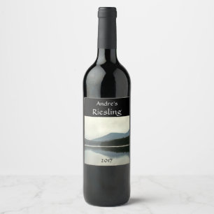 Étiquette de vin blanc Mountain Pond