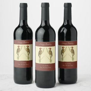Étiquette de vin brésilien en pics