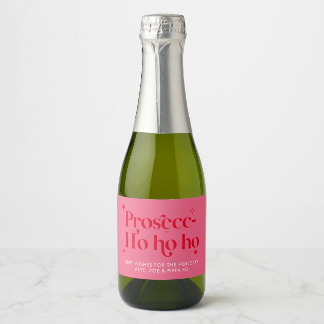 Étiquette de vin de Noël personnalisé (Devant)