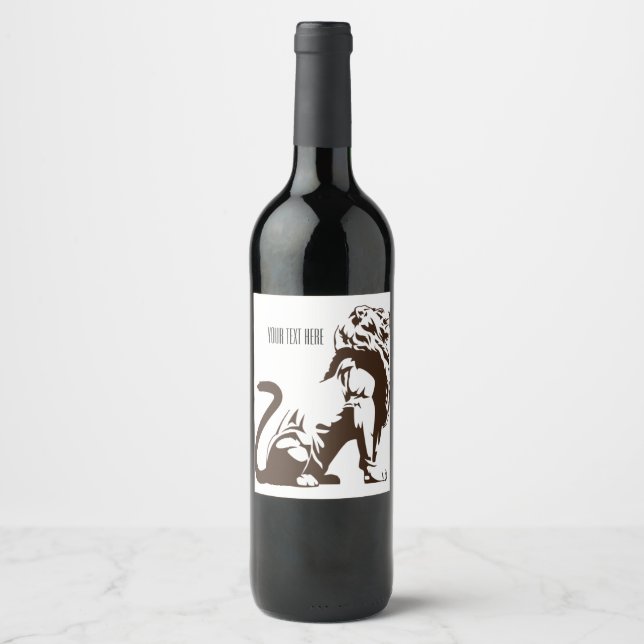Étiquette de vin Empire Lion (Devant)