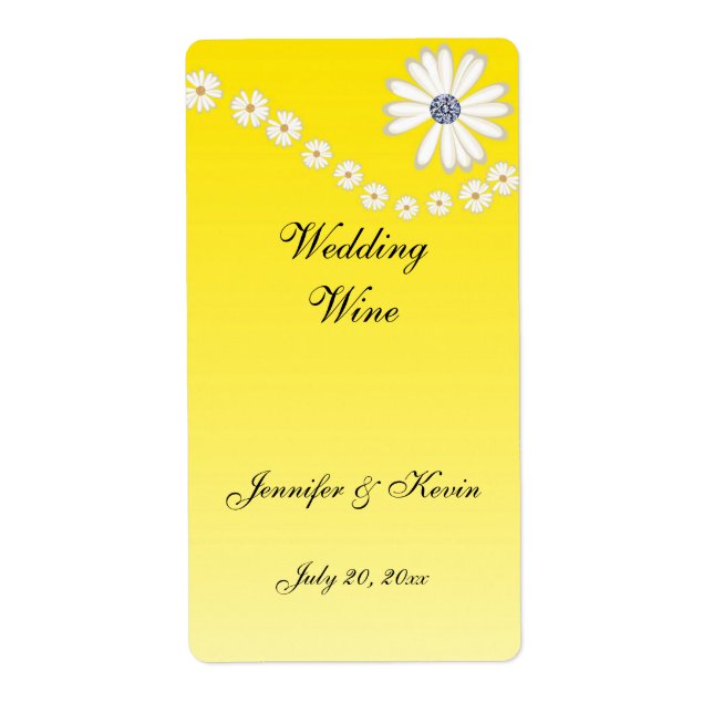 Étiquette de vin mariage (Devant)