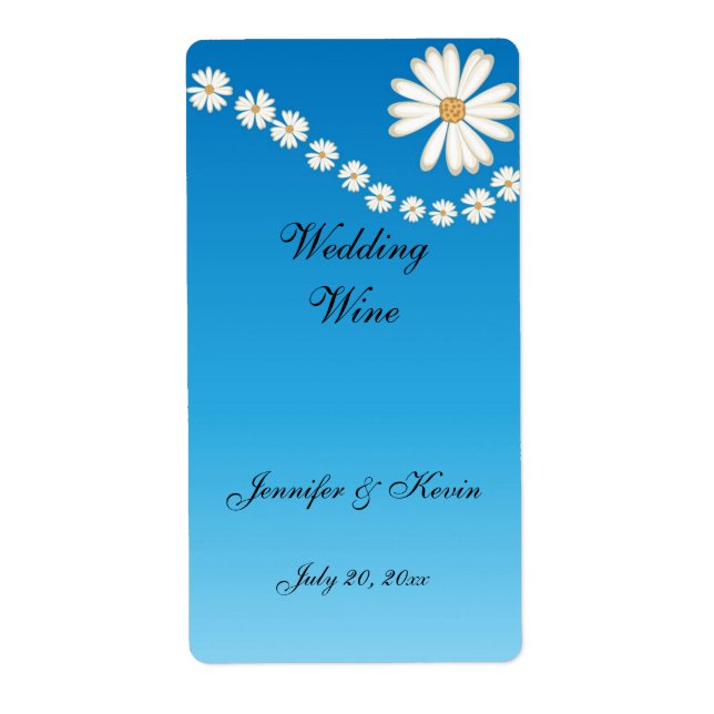 Étiquette de vin mariage (Devant)