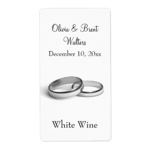 Étiquette de vin Mariage éternité (blanc)