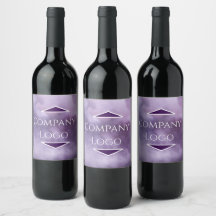 Étiquette de vin personnalisée au logo de l'entrep
