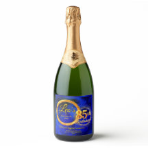 Étiquette de vin pétillant