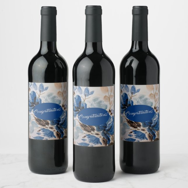 Étiquette de vin pour toute célébration ! (Bouteilles)