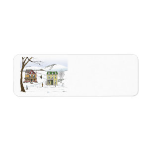 Étiquette de voisinage d'hiver