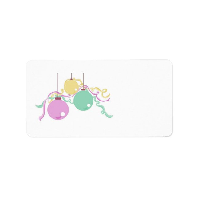 Étiquette Décorations de fêtes (Devant)