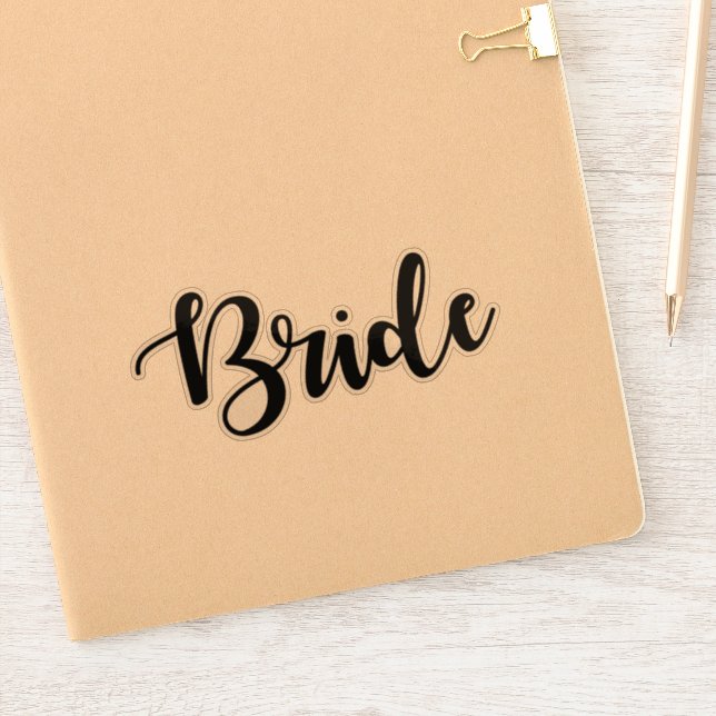 Étiquette découpée Mariage de vinyle de mariée (Carnet)