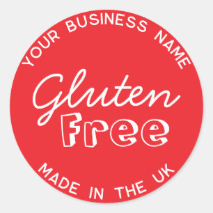 Étiquette d'emballage sans gluten Allergie sans gl