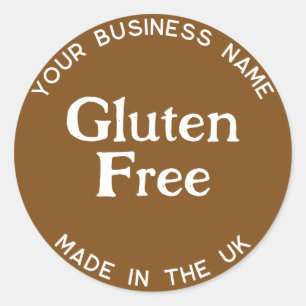 Étiquette d'emballage sans gluten Allergie sans gl