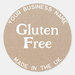 Étiquette d'emballage sans gluten Allergie sans gl