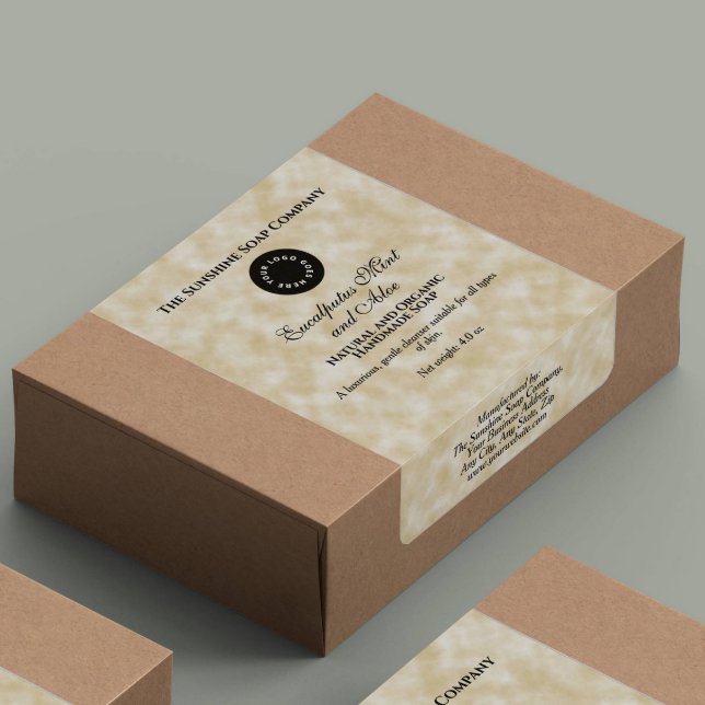 Étiquette d'emballage savon de papier parchemin av (Créateur téléchargé)