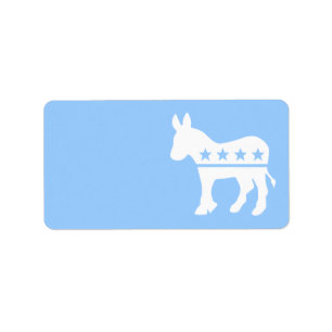 Étiquette démocrate Donkey