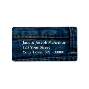 Étiquette Denim Look