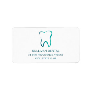 Étiquette Dentaire dentaire Dentistrie Image Médicale Adress