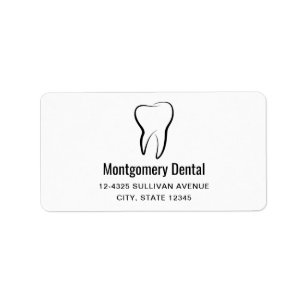 Étiquette Dental Dentistry Clinique Adresse Médicale