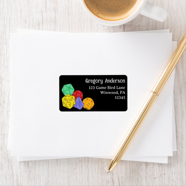 Étiquette Dés de jeu RPG, Conseil, Jeux d'Imaginaire Adresse (En situation)