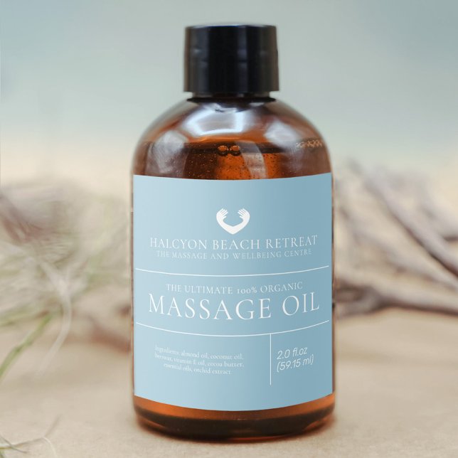 Étiquette des ingrédients du produit de massage de (Créateur téléchargé)