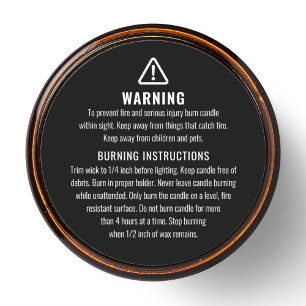 Étiquette des instructions d'avertissement et de b
