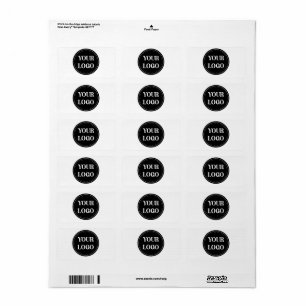 Étiquette Design de code QR noir élégant Marque élégante