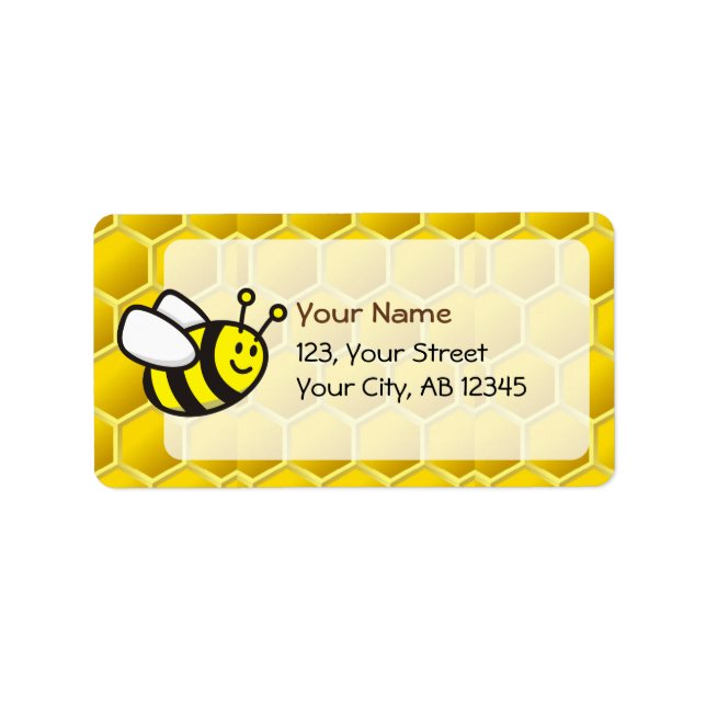 Étiquette Dessin sur les abeilles (Devant)